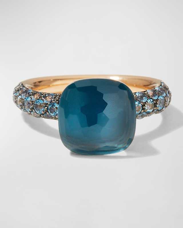 Nudo Deep Blue Ring in 18K Gold